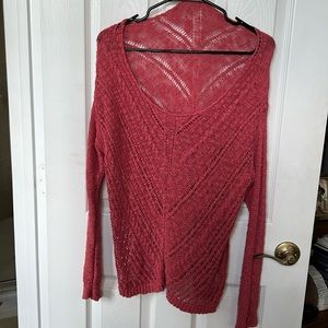 American Eagle Beachy throw over knitted sweater